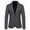 Dark Gray, variant on AOOCHASLIY Fall Clothes Men's Single Breasted Fashion Suit Business Casual Suit Wool Suit Coat