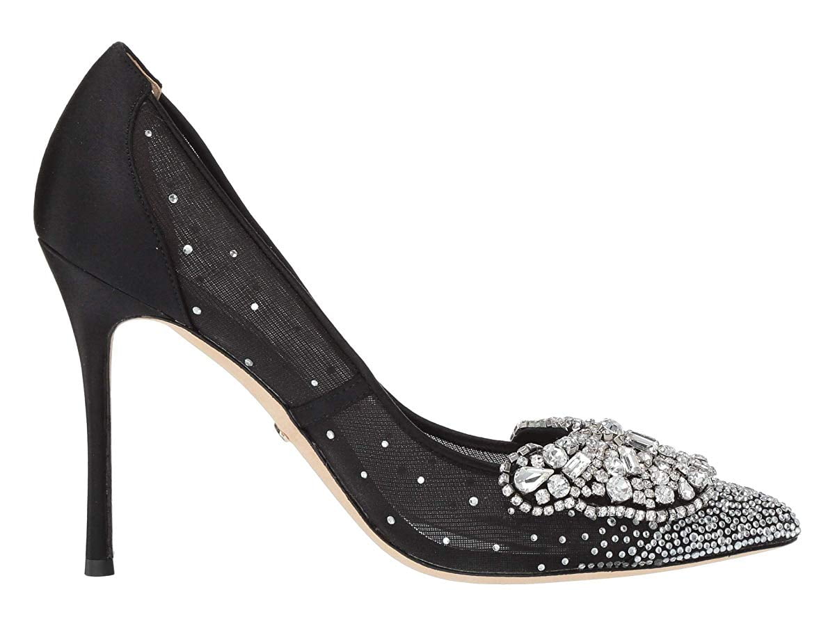quintana mesh embellished pumps