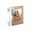 thumbnail image 4 of Two-Sided Acrylic Sign Holder with Suction Cup Grippers 5.5"W x 8.5"H, 10-Pack, 4 of 4