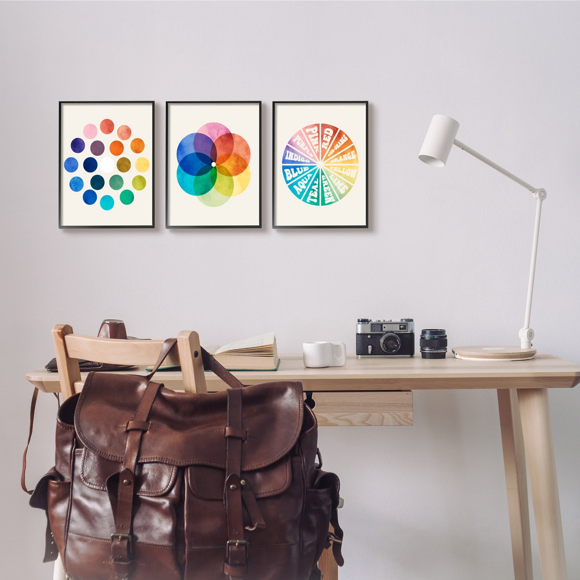 Stupell Industries Primary Color Tones Blended Hue Chart Wheel Diagram, 11 x 14, Design by Daphne Polselli