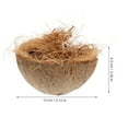 thumbnail image 2 of VERDANVERSE Natural Coconuts Shell Bird Nest for Parakeets Hanging Bird House Breeding and Resting, 2 of 4