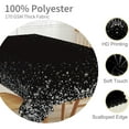 thumbnail image 3 of 60x84inches Black Silver Rectangle Tablecloth Silver Glitter Shiny Diamonds Printed Table Cloth Spill Proof Reusable Fabric Table Cover for Dinner Table Kitchen Birthday Banquet Party Decors, 3 of 7