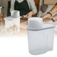 thumbnail image 2 of Clear Airtight Cereal Storage Containers - 1.9L BPA-Free Food Canisters with Lids & Pour Spouts - Ideal for Rice, Flour, Sugar, Grains, Baking Supplies & Pet Food Organization, 2 of 6