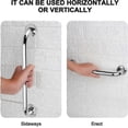 thumbnail image 2 of 2 Pack Shower Grab Rail,stainless Steel Bathroom Grab Bar, Grab Bars Elderly For Bathroom, 2 of 5