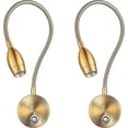 thumbnail image 1 of Wall Mount Bed Headboard Reading Light, Dimmable Flexible Gooseneck & Touch Dimmer Plug-in, 3 Color Temps, 2 Pack, 1 of 5