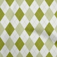 thumbnail image 1 of oneOone Silk Tabby Light Green Fabric Check Argyle Sewing Material Print Fabric By The Yard 42 Inch Wide, 1 of 5