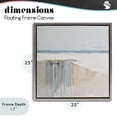 thumbnail image 4 of Stupell Industries Contemporary Precipice Neutral Abstraction Gray Floating Frame Canvas Art, 25 x 25, by Svetlana Aleynikova, 4 of 8