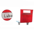 thumbnail image 6 of AOMXGD Desk Hanging Storage Organizer With Multi Pockets & Name Card Slot, Denim Chair Back Caddy For Classroom Students Supplies Arrangement, 6 of 6