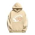 thumbnail image 6 of LIZUOJUN Oversized Football Sweatshirt for Women Game Day Hooded Pullover Game Day Graphic Casual Fall Winter 2026 M, 6 of 9