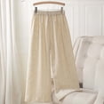 thumbnail image 2 of SROBPTY Womens Pajama Pants Solid Elastic Waist Sleepwear, 2 of 5