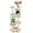 Beige Green2, variant on Tower 57.5in Multi-Level Activity Center, Cat Scratching Posts with 2 Condos & Paw Platform