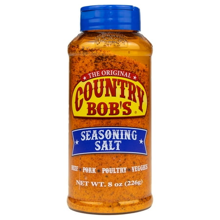 Country Bob's Seasoning Salt for Barbecue & Seasoning, 8oz