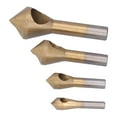 thumbnail image 5 of 4PCS Titanium Coated Countersink Drill Bits 90 Degree Chamfer Tool High Speed Steel Chamfer Mill, 5 of 5