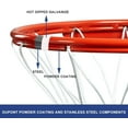 thumbnail image 4 of Katop Breakaway Basketball Rim, Heavy Duty Single Spring Basketball Rim Replacement with Nylon Net Indoor and Outdoor, Standard Goal Reinforced Mounting Bracket Fit Most Size Backboards, 4 of 4