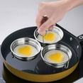 thumbnail image 4 of Egg Poacher ‎Stainless Steel Poached Egg Maker with 3 Egg Cups, Microwave Egg Poacher with Handle Egg Poacher Cups for Pots, Skillets and Pressure Cookers,Microwave Egg Poacher, 4 of 4