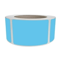 Royal Green Permanent Adhesive Labels Tag Sticker 3x2 inch (76mm x 51mm) Light Blue Sticker Roll - 500 Pack