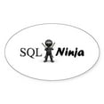 thumbnail image 1 of CafePress - SQL Ninja Sticker - Sticker (Oval), 1 of 1
