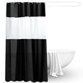 thumbnail image 1 of Cortina de ducha Simply Clean PVC semitransparente impermeable antibacteriana lavable cortina de baño textil disponible en varios colores 180x200cm azul claro, 1 of 5