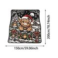 Black Background Cow DIY Coloring Blanket Kids Hand Drawing Color In ...