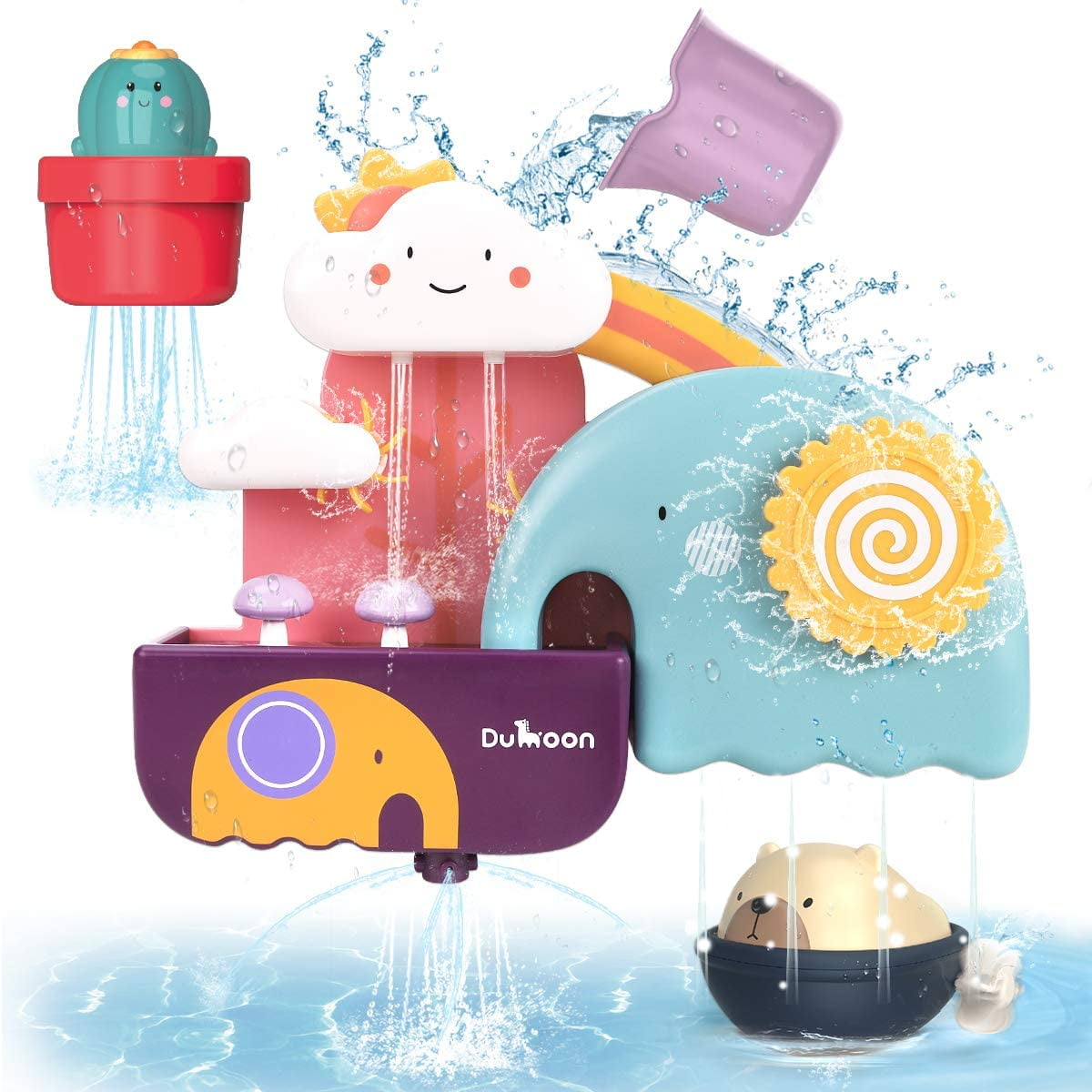 GILOBABY Toddler Bath Toys, Bathroom Shower Gifts for Babies
