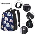thumbnail image 5 of Naloa Mom And Baby Owls Print Large Capacity Backpack Lunch Bag Pencil Case Combination 3 Piece Set for Student, 5 of 8