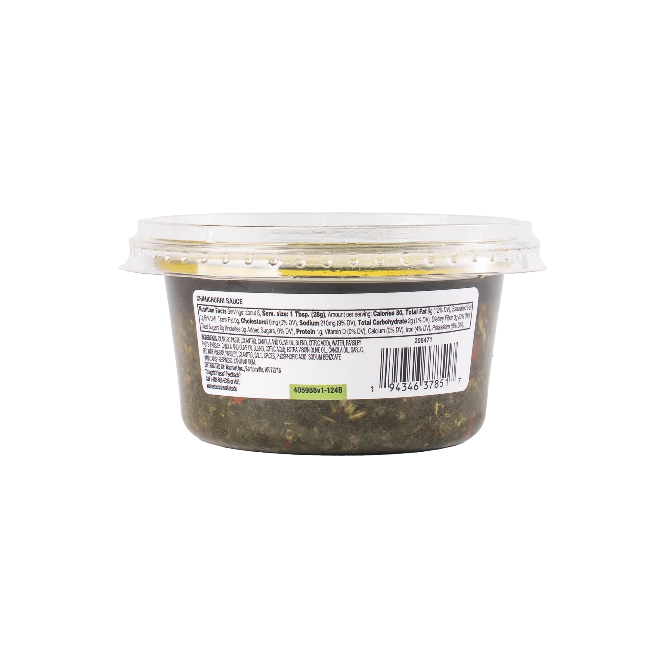 Marketside Chimichurri Sauce Paste, 8 oz, Gluten-Free (Refrigerated)