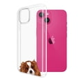 thumbnail image 2 of WIRESTER Transparent Soft Gel TPU Clear Case Slim Protective Cover Phone Case for Apple iPhone 15 6.1" 2023 (NOT FIT Apple iPhone 15 Plus 6.7" 2023) - Animal Cavalier King Charles Spaniels Dog, 2 of 3