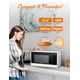 thumbnail image 4 of Commercial Chef CHCM11100W 1.1 Cu. Ft.. Horno Microondas de Pies, Blanco, 4 of 7