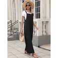 thumbnail image 4 of ANRABESS Women's Overalls Jumpsuit Summer Casual Wide Leg Pants, Loose Bib One Piece Outfit with Pockets and Adjustable Straps, 4 of 8