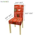 thumbnail image 6 of BadPiggies 4PCS Stretch Removable Washable Dining Room Chair Protector Slipcovers Christmas Decoration/Home Decor Dining Room Seat Covers, 6 of 9