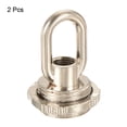 thumbnail image 3 of Unique Bargains 25kg Max Load 30x44mm M10 Thread Ring Shape Female Loop Eye Nut Nickle Color 2 Pack, 3 of 5