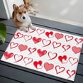 thumbnail image 3 of Valentine's Day Entryway Rug 2'x3'&nbsp; Non Slip Front Door Mats, Valentines Red Love Heart Romantic Entrance Rugs Indoor Outdoor Carpet, Washable Floor Mats Small Area Rug for Bedroom Kitchen, 3 of 8