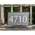 thumbnail image 2 of Beautifully Handcrafted and Customizable Slate Home Address Plaque (16"x10", 18"x8", 12"x6" or 12"x8") Improve the curb appeal of your property with this bespoke house sign., 2 of 7