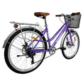 thumbnail image 4 of Bicicleta Urbana Para Mujer De Paseo R 26 Vintage Venice Tf Violeta Terrafit, 4 of 9