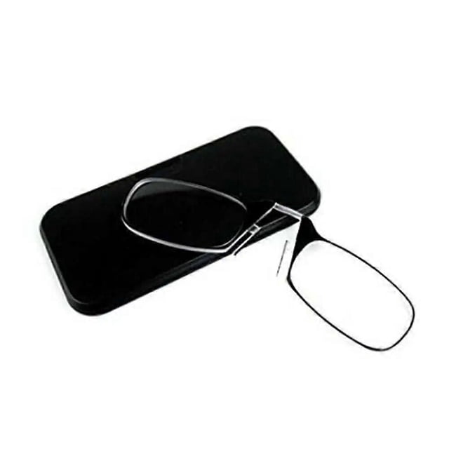 Nose Clip Reading Glasses without temples +10 - +30 Legless Nose Glasses Lazy Glasses Rimless Transparent Eyeglasses