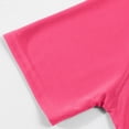 thumbnail image 5 of NIEWTR Baby Toddler Solid Color Short Sleeve T-Shirts for Boys Boys Summer Basic Cotton Crewneck Tee Shirt Tops（Hot Pink,3-4 Years), 5 of 7