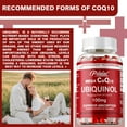thumbnail image 5 of Mega CoQ10 Ubiquinol 100mg - Heart and Cardiovascular Health, Boosts Energy - 120 Capsules, 5 of 8