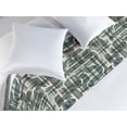 thumbnail image 2 of Abstract Bed Runner, Geometric and Retro Inspired Ornaments of Mid Century Modern Shapes, Decorative Accent Bedding Scarf for Hotels Homes & Guest Rooms, Queen, Cadet Blue and Taupe Grey, by Ambesonne, 2 of 3