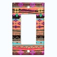 thumbnail image 5 of Metal Light Switch Plate Cover Colorful Ethnic Aztec Tribal Art Pattern SFR062, 5 of 13