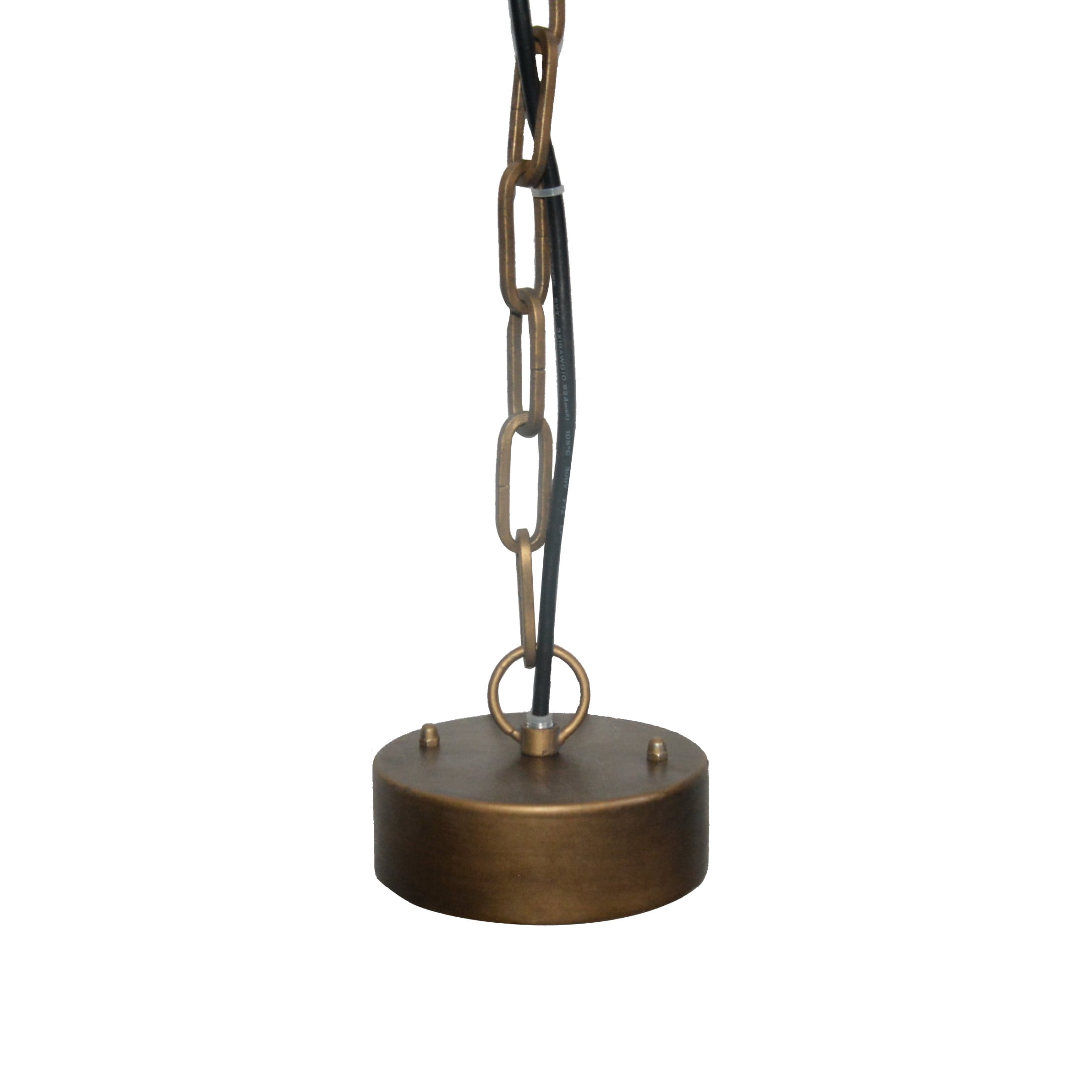 Creative Co-Op 2-Tier Draped Wood Bead Chandelier, Blue
