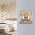 thumbnail image 4 of Yayeee Toggle Light Switch Wall Plate 2-Gang 4.56"x4.48" Decorative Outlet Cover, Beige Rainbow, 4 of 7