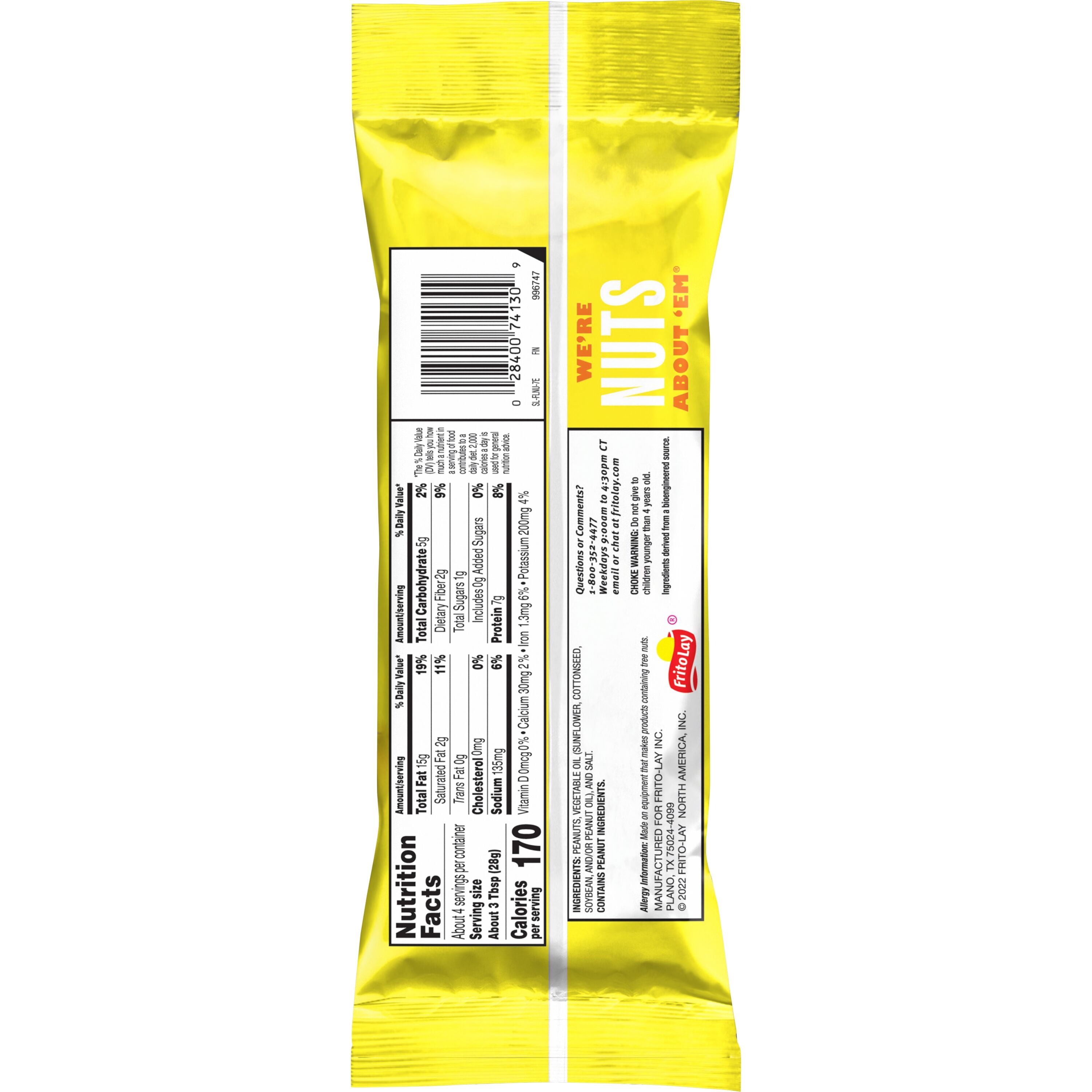 Nut Harvest Whole Peanuts Salted 3.75 Ounce