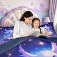 thumbnail image 5 of Manfei Colorful Axolotl 7-Piece Twin Bedding,Cute Amphibian Bedding Comforter Set,Navy Blue Reversible, 5 of 7