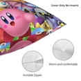 thumbnail image 5 of Throw Pillow Covers 16"x16" Inch, Kirby Decorative Pillow Case for Sofa Couch Chair Bedroom Modern Decor, 5 of 7