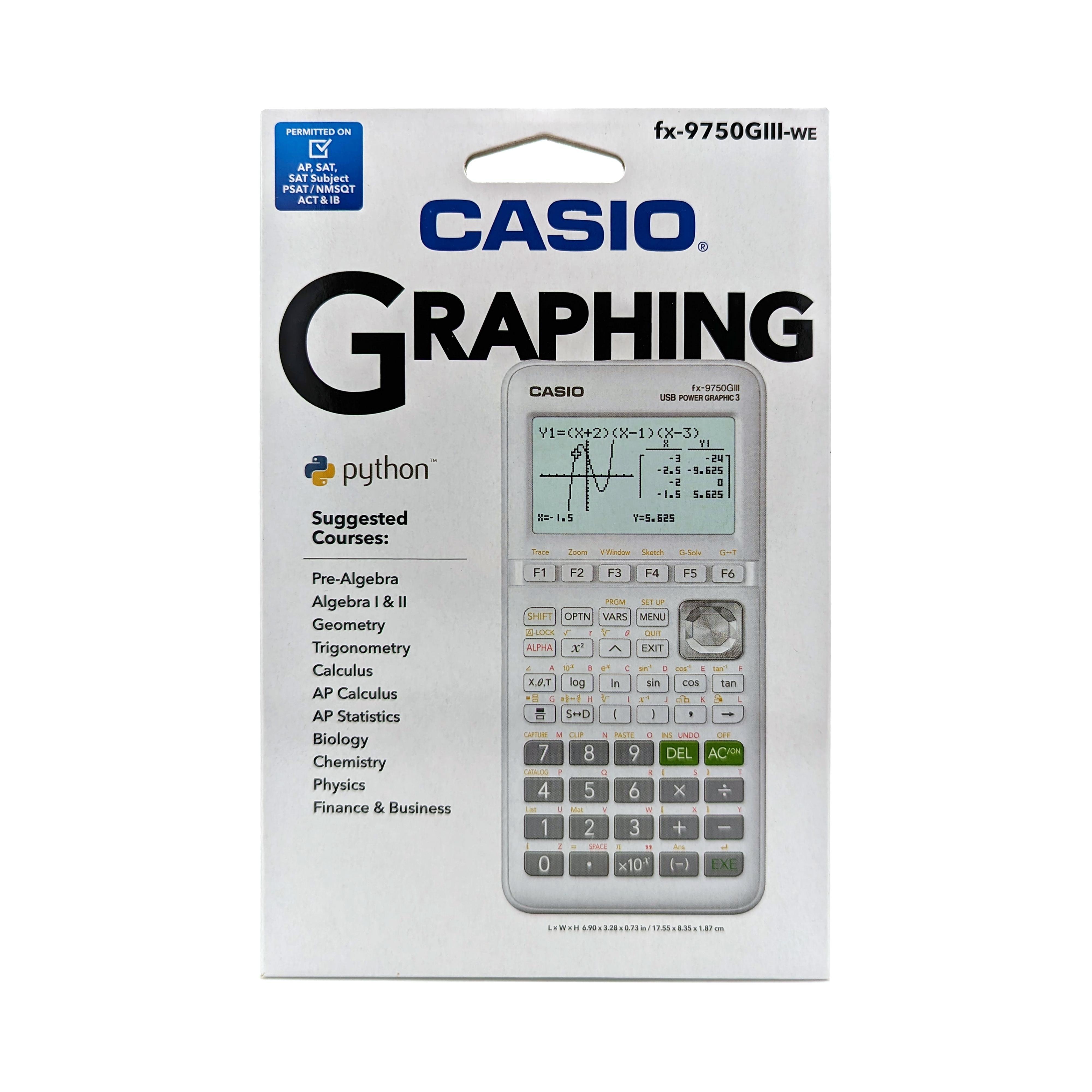 Casio FX-9750Glll-WE Electronic Battery Operated Handheld Graphing