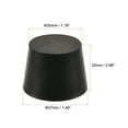 thumbnail image 2 of Uxcell 30mm to 37mm Solid Rubber Tapered Plug for Lab Home Black 10 Pack, 2 of 5