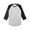 08_Gray/Black, variant on Men's Basic Raglan 3/4 Sleeve Tee Shirts Baseball Solid Athletic Crew Neck