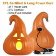 thumbnail image 3 of Clearance Sales! 12" Traditional Glowing Jack O' Lantern with Warm LED Lights - Classic Halloween Pumpkin Decor for Indoor Tabletops, Outdoor Porch Steps, Parties & Festive Home Atmosphere, 3 of 7