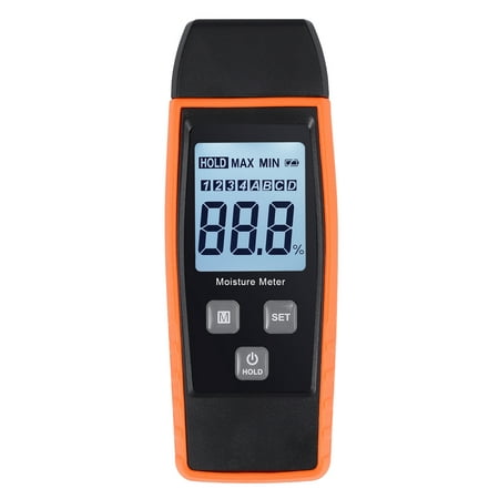 ESYNIC Digital Wood Moisture Meter Portable Wood Moisture Meter with Large LCD Display  for Detecting Firewood Leaks, Damp, Moisture and Cement