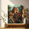 thumbnail image 6 of Jungle Temple Wall Art Canvas Print， Suitable for Living Room，Study， and Hotel Decoration., 6 of 8